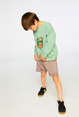 Deux Par Deux Medium Gray Terry Shorts Boys