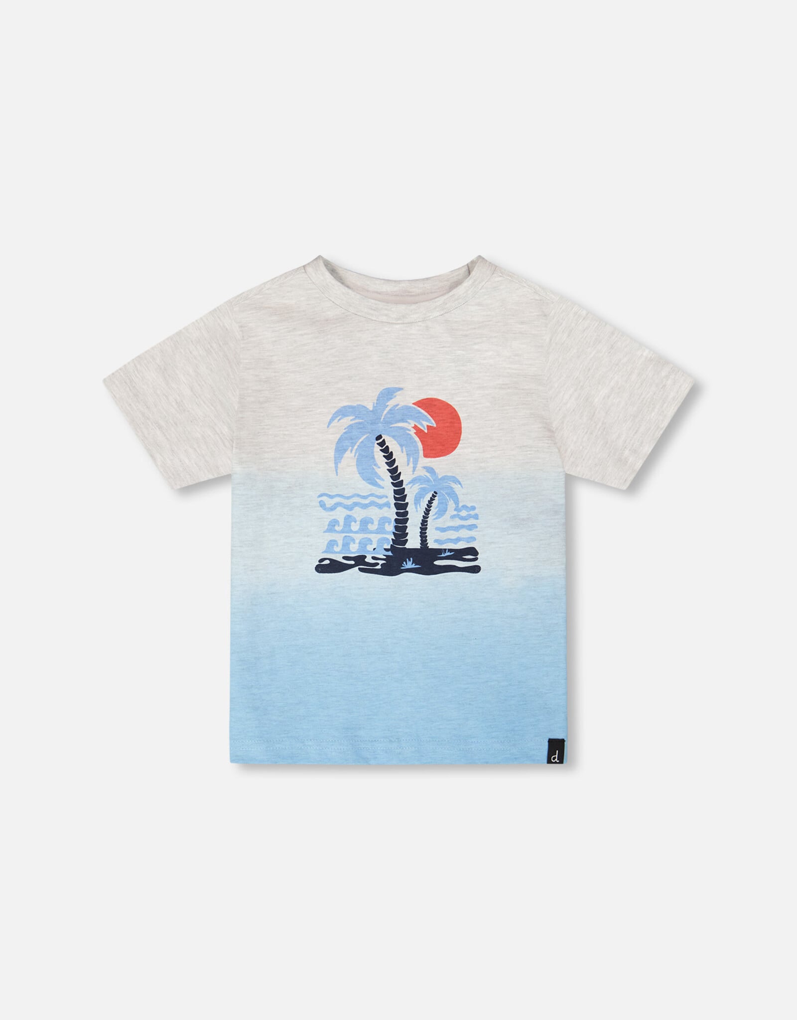 Deux Par Deux Blue Gadient Short Sleeve T-Shirt