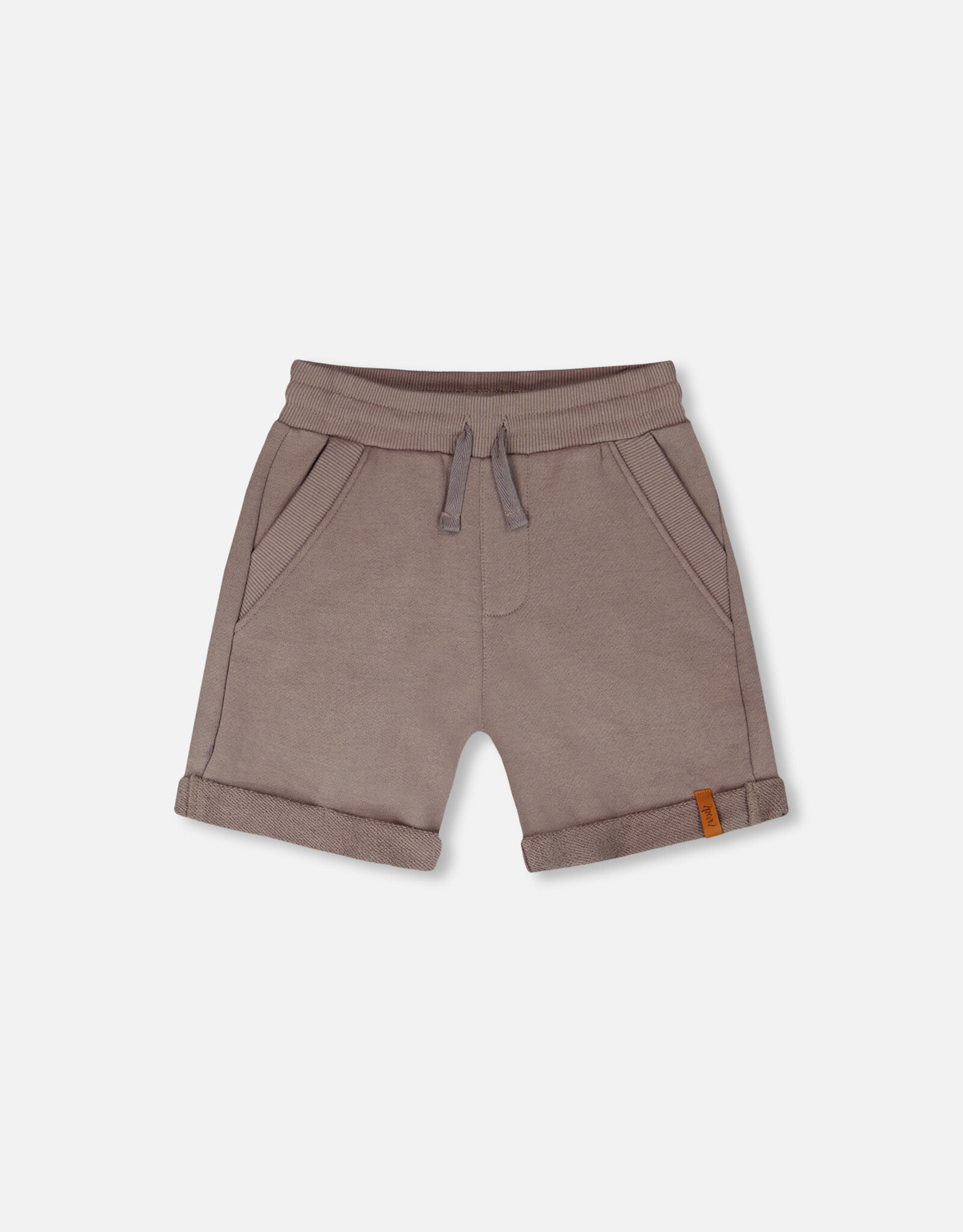 Deux Par Deux Medium Gray Terry Shorts Boys