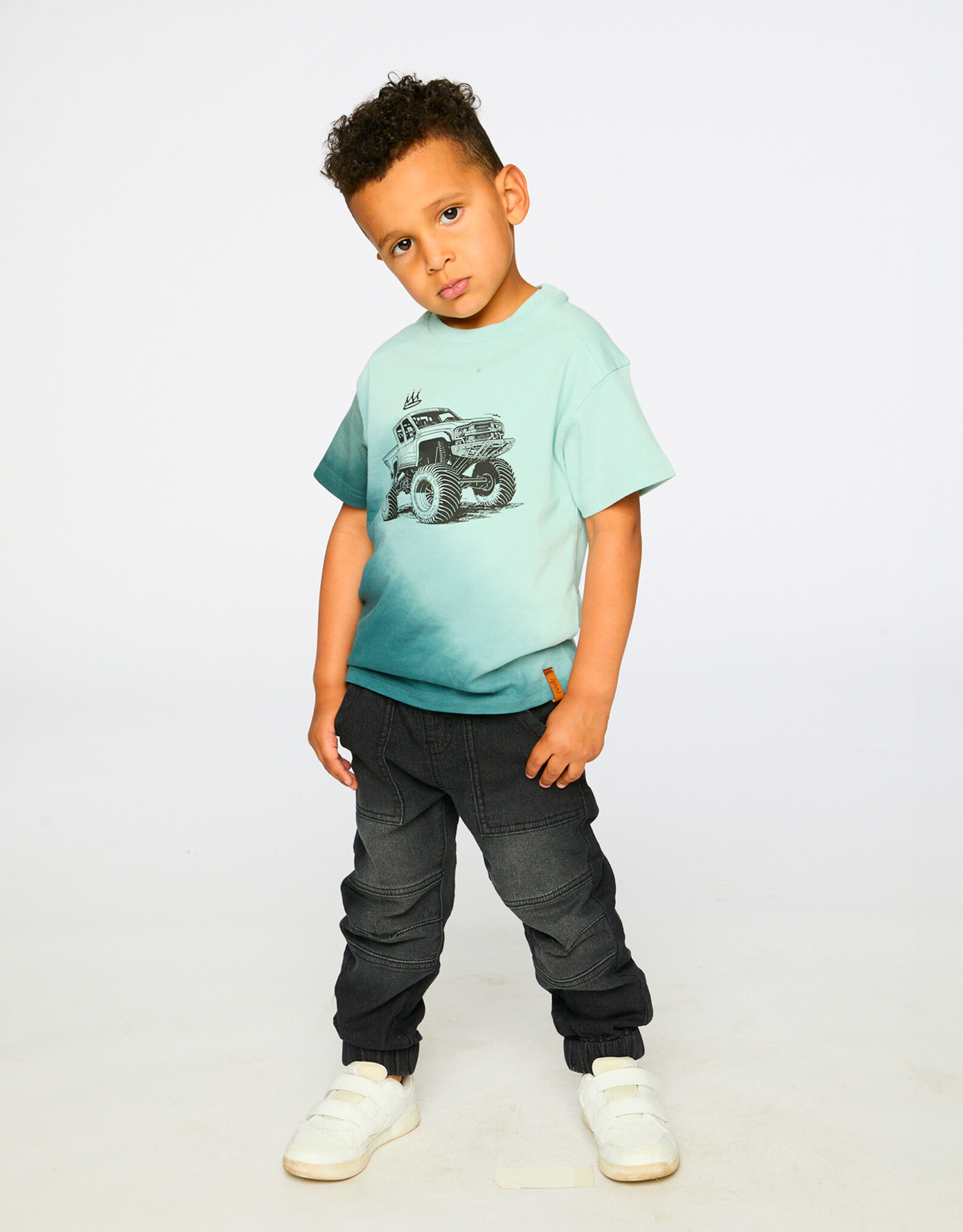 Deux Par Deux Blue Haze Monster Truck T-Shirt