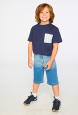 Deux Par Deux Peacoat T-Shirt with Chest Pocket