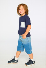 Deux Par Deux Peacoat T-Shirt with Chest Pocket