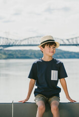 Deux Par Deux Peacoat T-Shirt with Chest Pocket