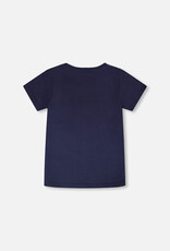 Deux Par Deux Peacoat T-Shirt with Chest Pocket
