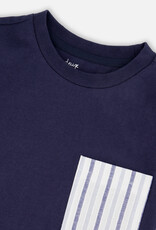 Deux Par Deux Peacoat T-Shirt with Chest Pocket