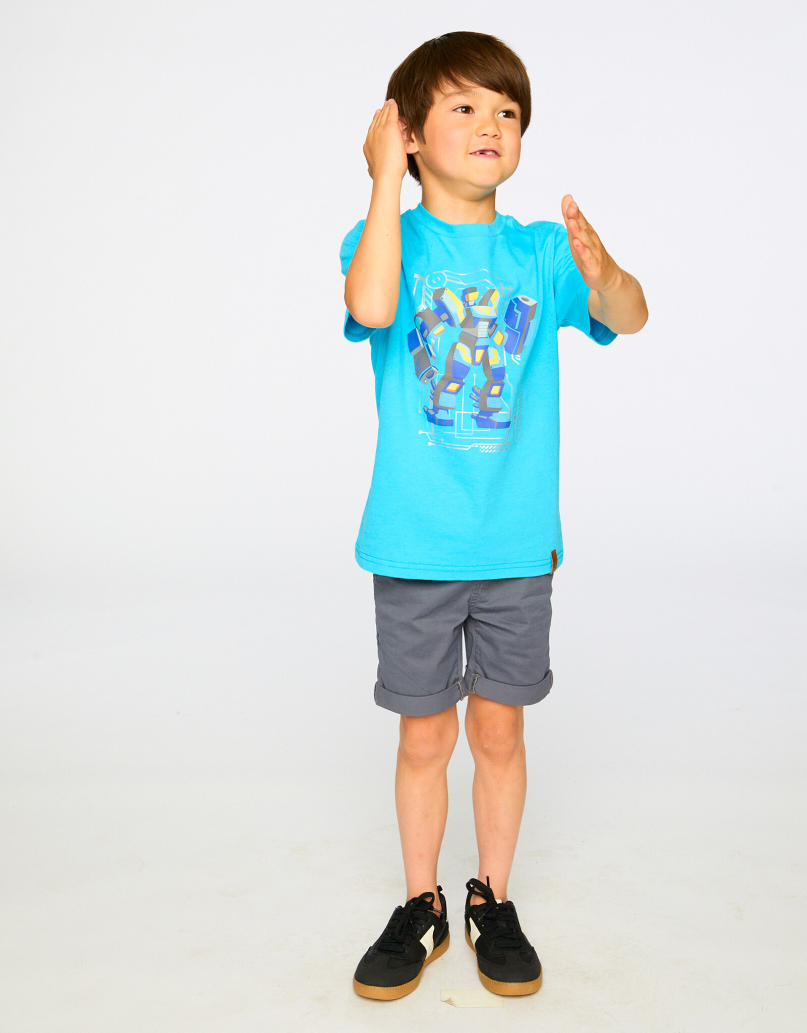 Deux Par Deux River Blue Robo T-Shirt