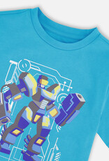 Deux Par Deux River Blue Robo T-Shirt