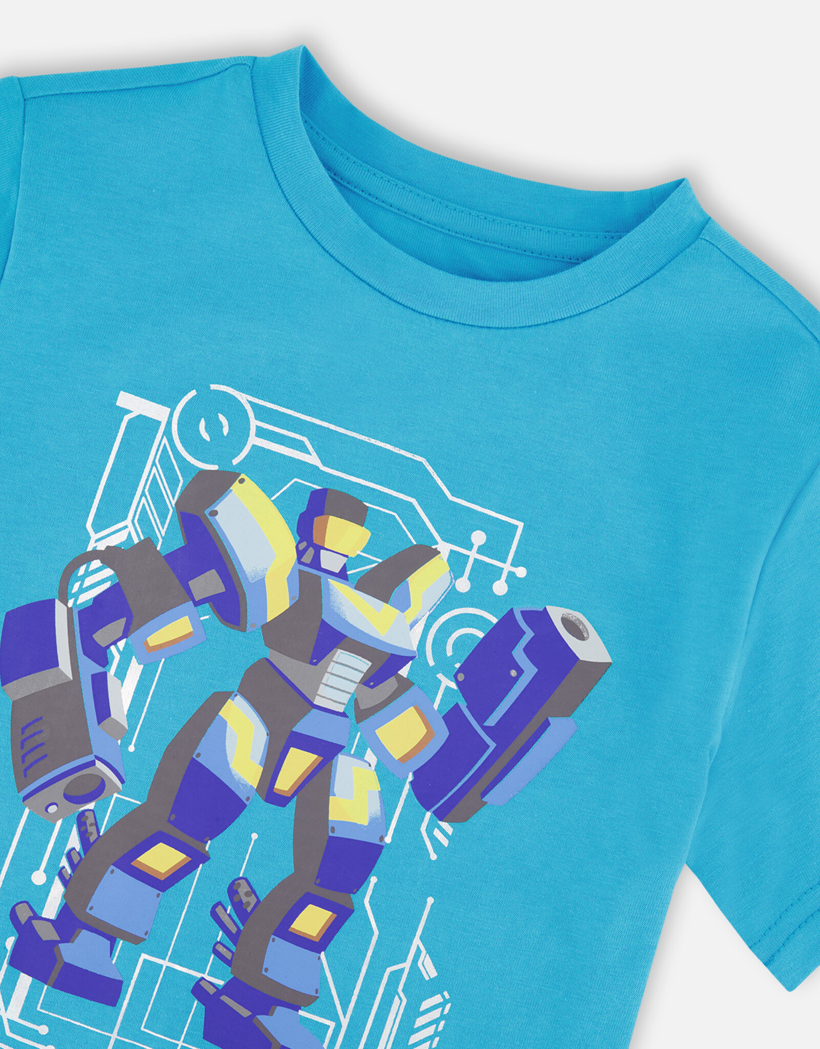 Deux Par Deux River Blue Robo T-Shirt