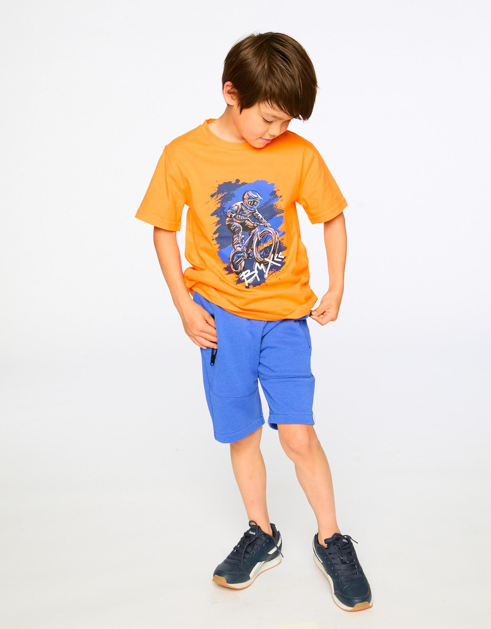 Deux Par Deux Orange BMX Bike Shirt