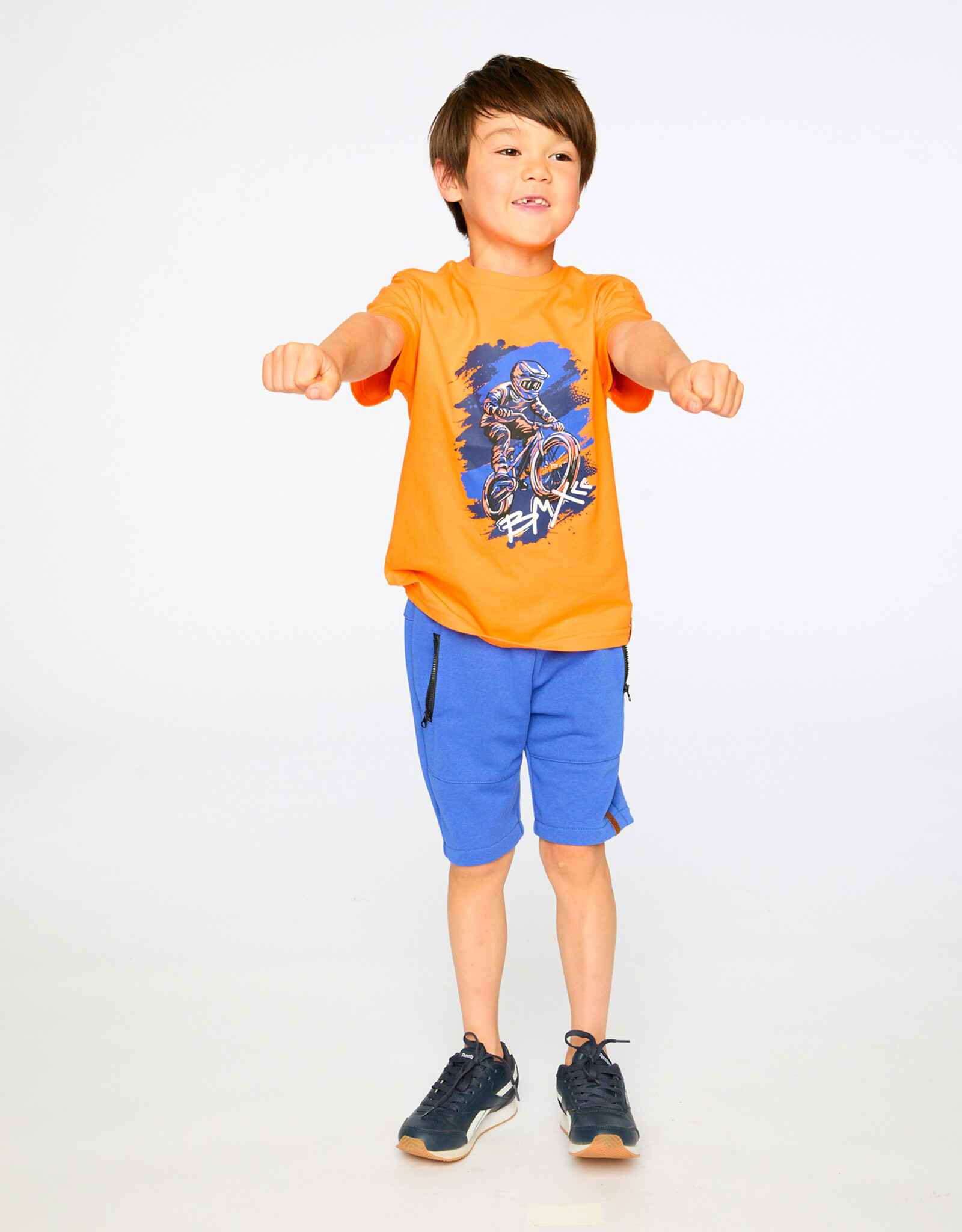 Deux Par Deux Orange BMX Bike Shirt