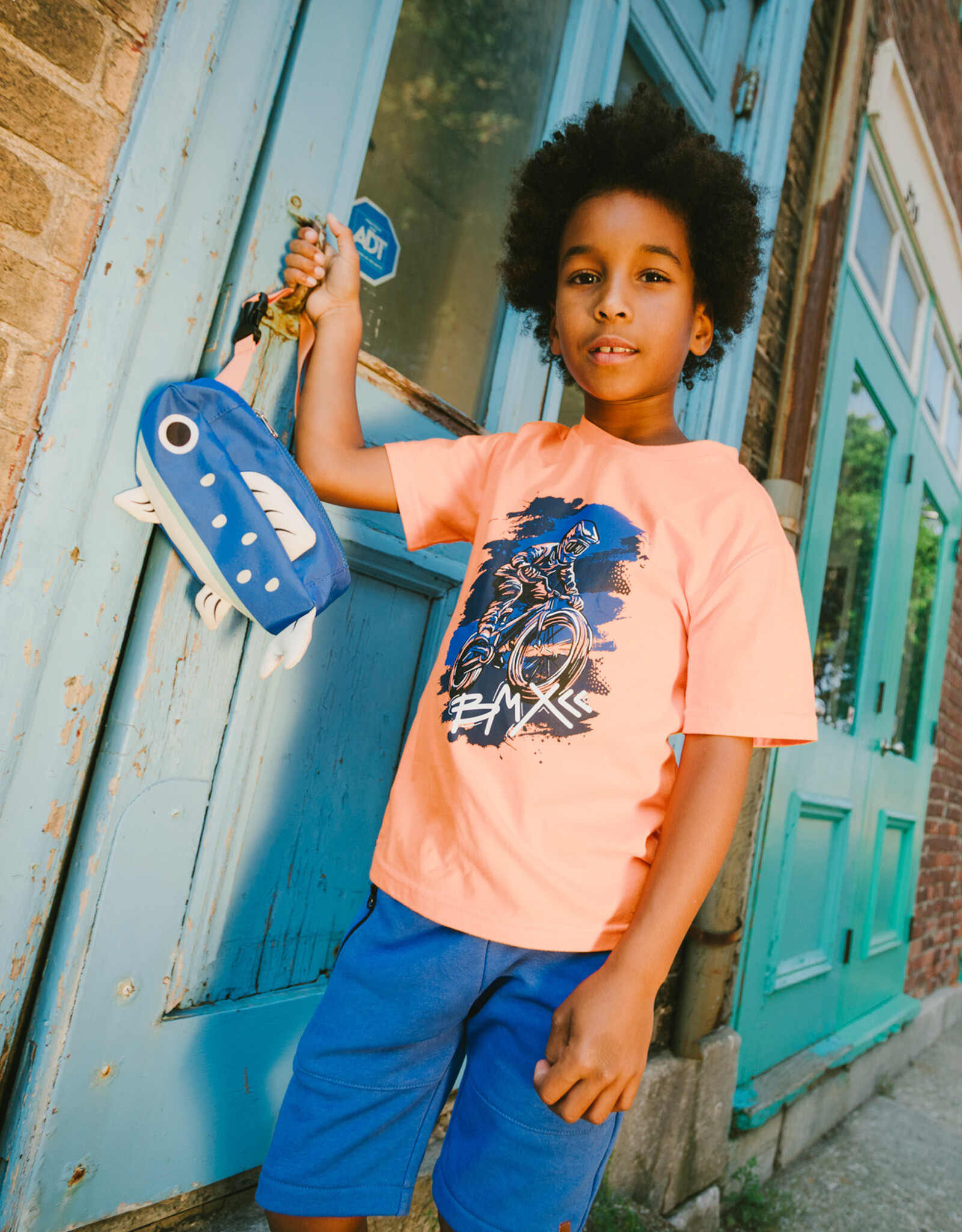 Deux Par Deux Orange BMX Bike Shirt