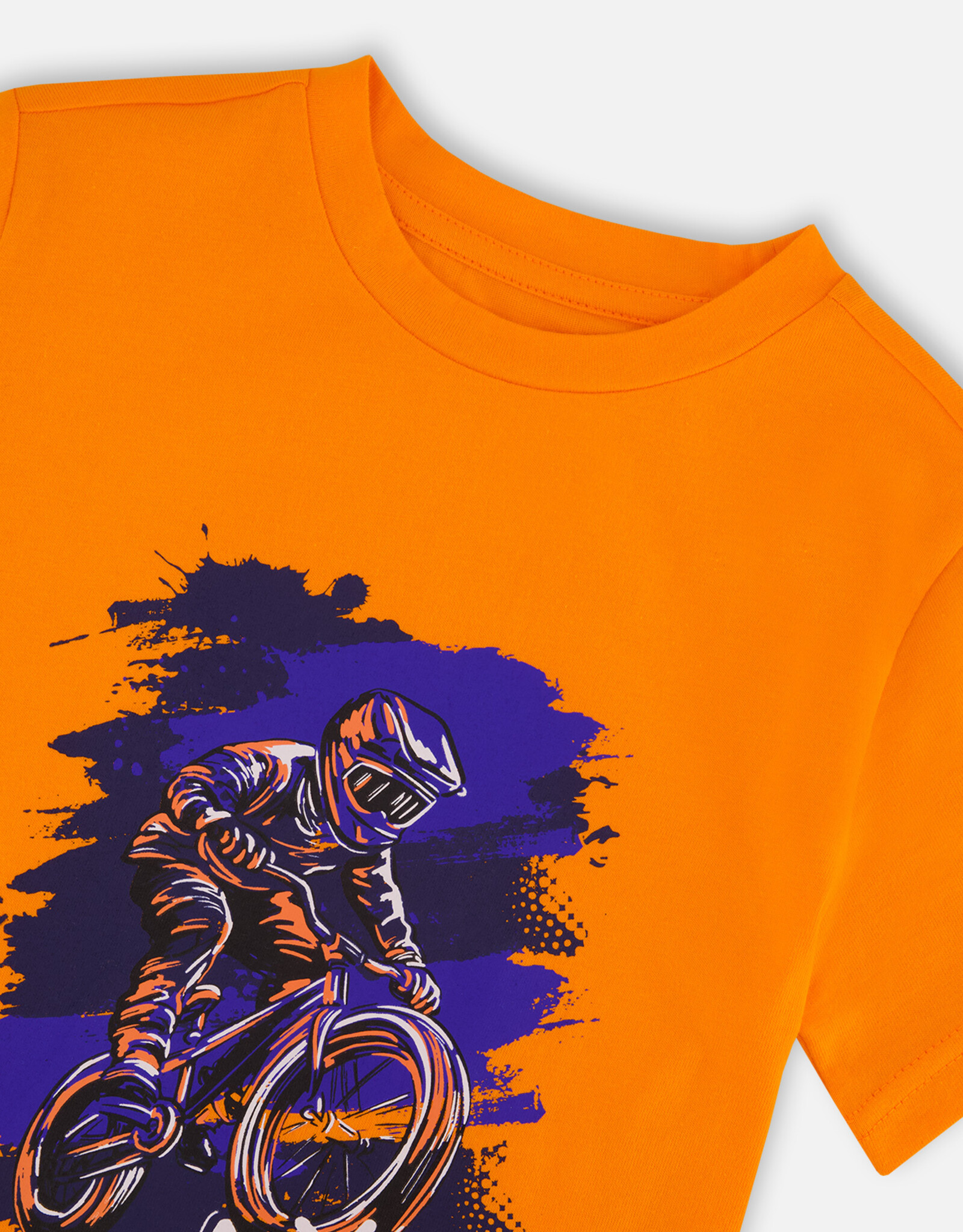 Deux Par Deux Orange BMX Bike Shirt