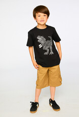 Deux Par Deux Anthracite Dino Print t-Shirt