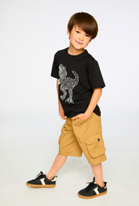 Deux Par Deux Anthracite Dino Print t-Shirt
