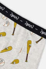 Deux Par Deux Baseballs and Bats Boxers (3 pack)