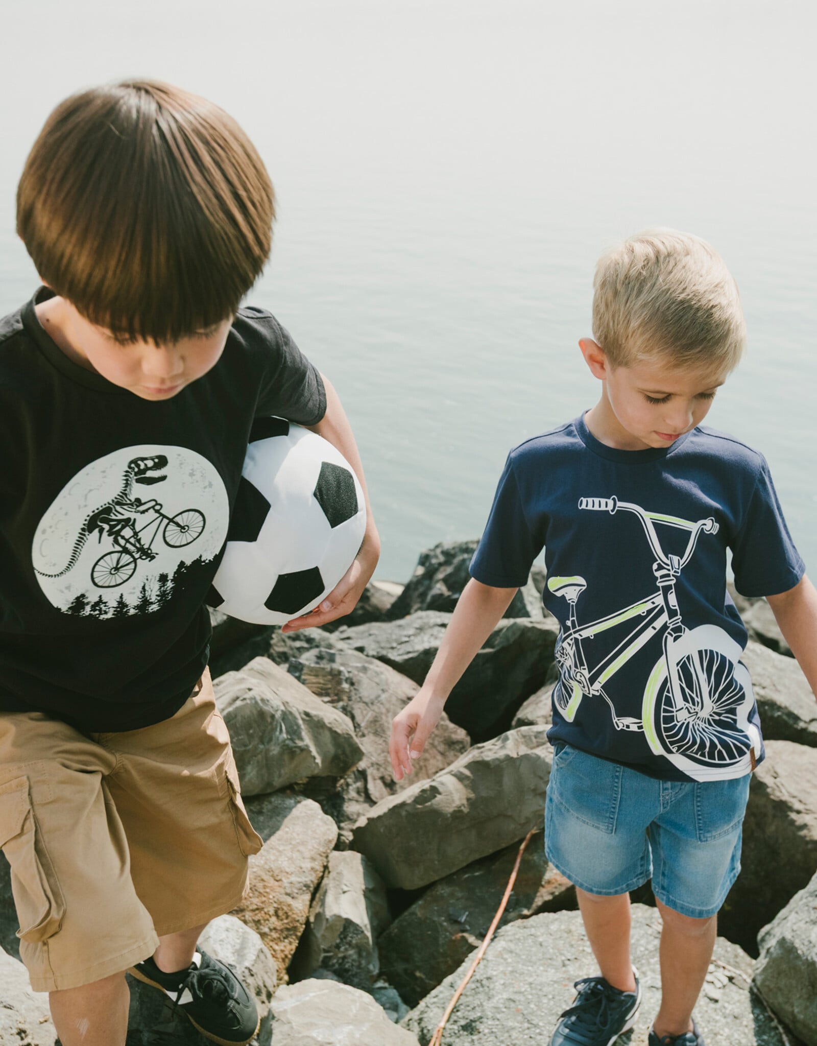 Deux Par Deux Peacoat Bike T-Shirt