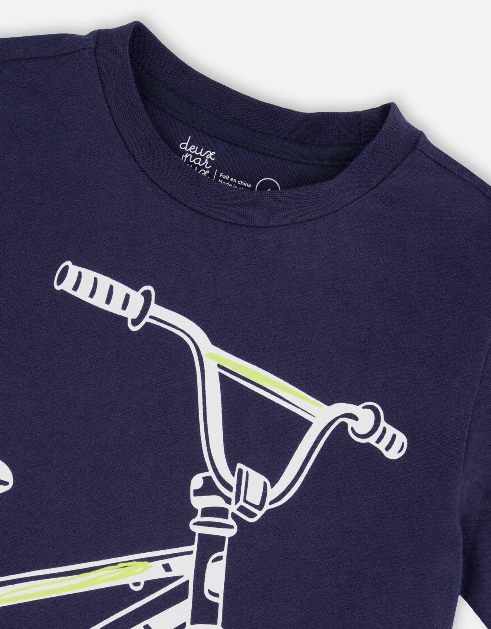 Deux Par Deux Peacoat Bike T-Shirt