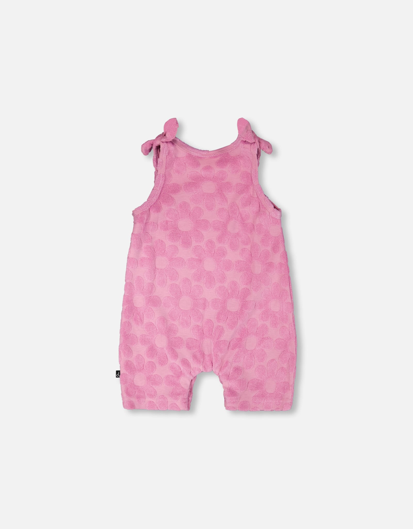 Deux Par Deux Lilac Flowers Romper with Bows
