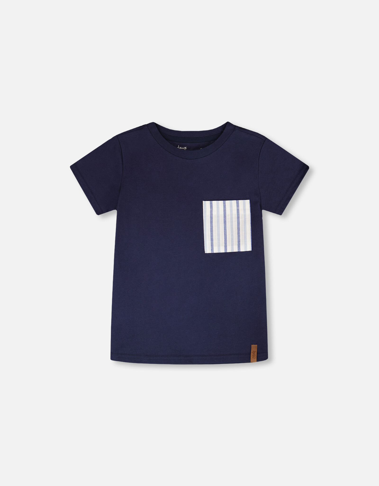 Deux Par Deux Peacoat T-Shirt with Chest Pocket