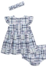 Little Me Newport Dress Set & Headband
