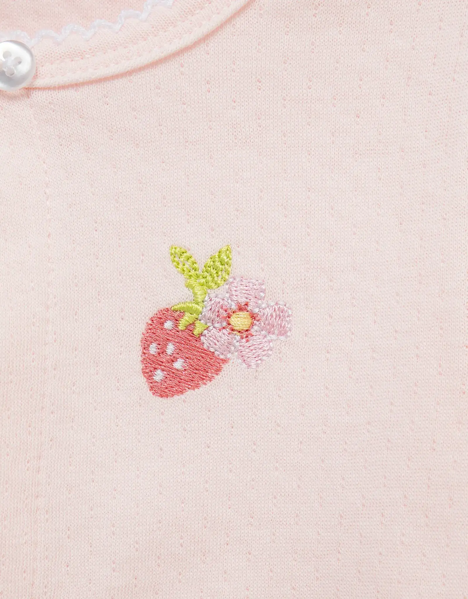 Little Me Strawberry Knit Dress & Cardigan Set