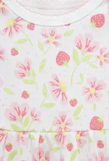 Little Me Strawberry Knit Dress & Cardigan Set