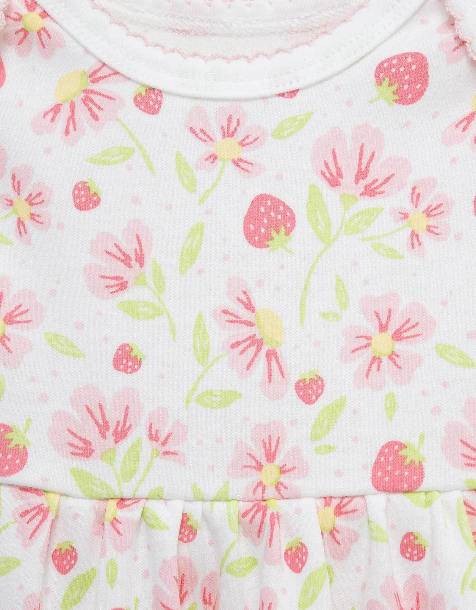 Little Me Strawberry Knit Dress & Cardigan Set