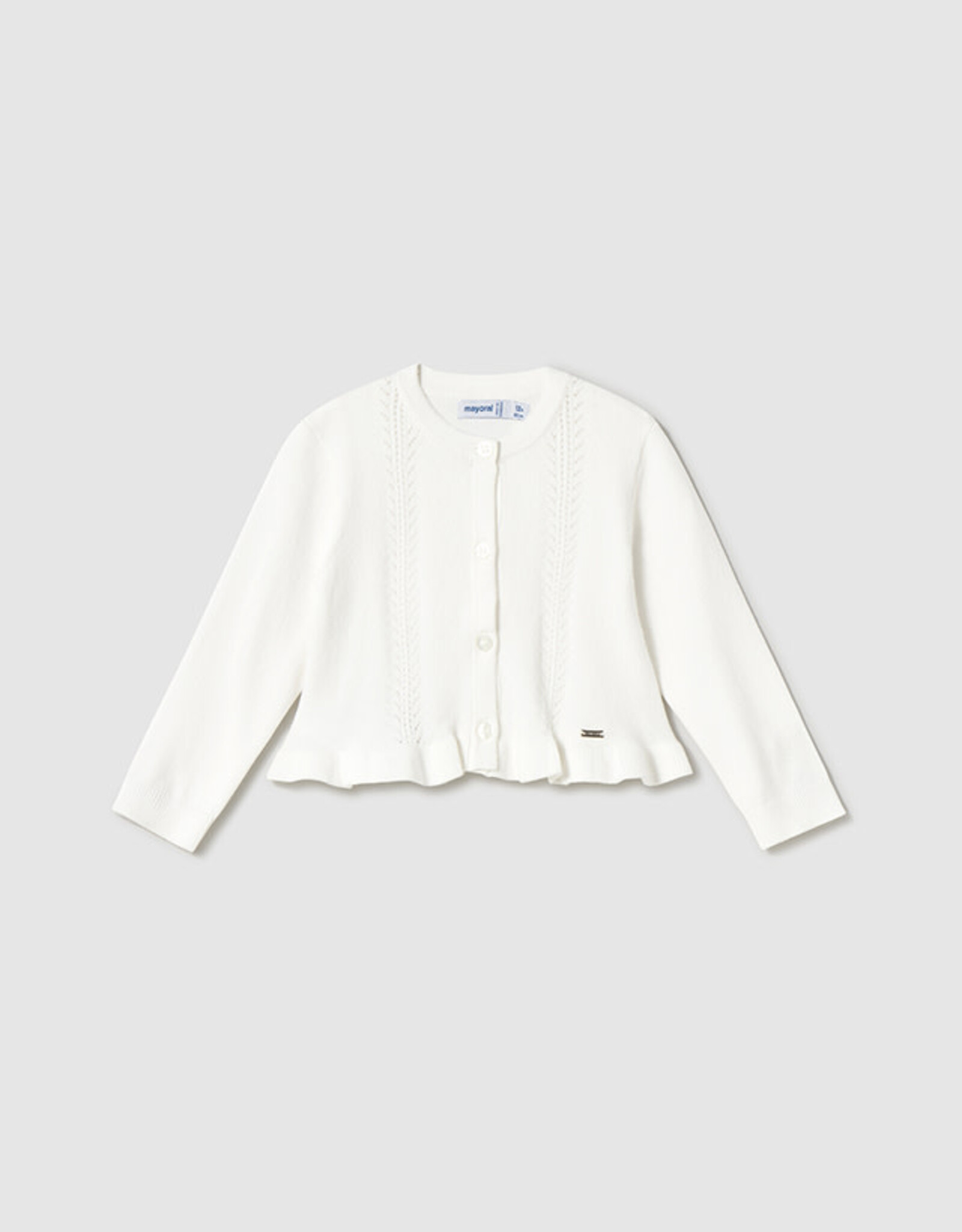 Mayoral Natural Knit Dressy Cardigan