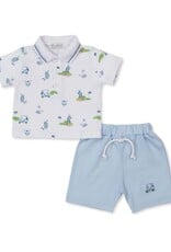 Kissy Kissy Golf Championship Blue Bermuda Set