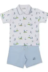 Kissy Kissy Golf Championship Blue Bermuda Set