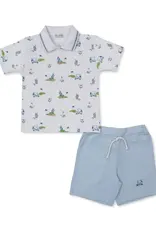 Kissy Kissy Golf Championship Blue Bermuda Set