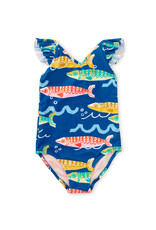 Tea Sardinas del Mar Ruffle Swimsuit