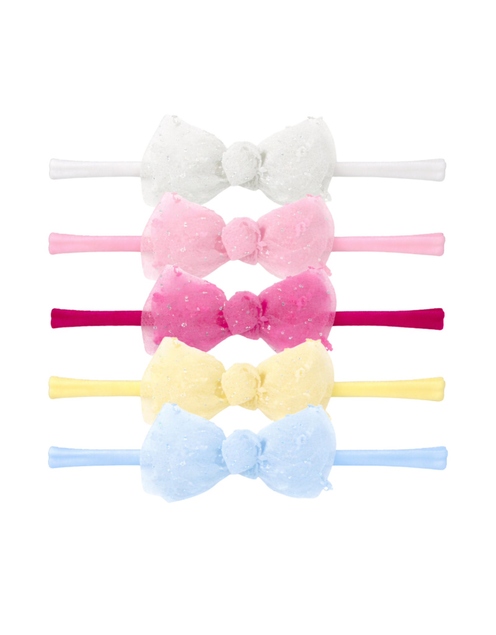 Bows Arts Glitter Tulle Bow Headband