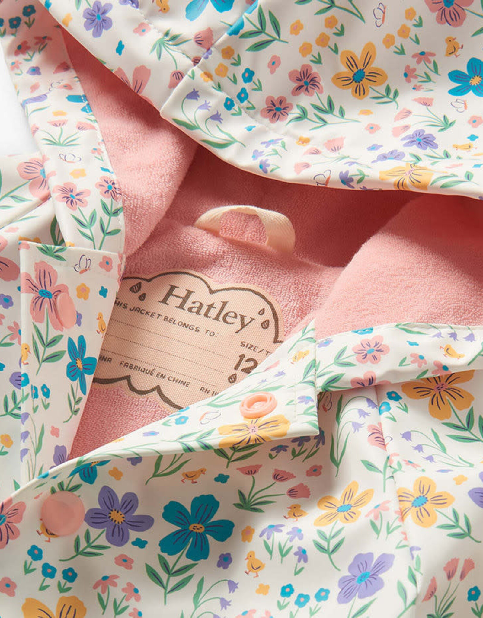 Hatley Little Garden Chicks Snap Rain Coat