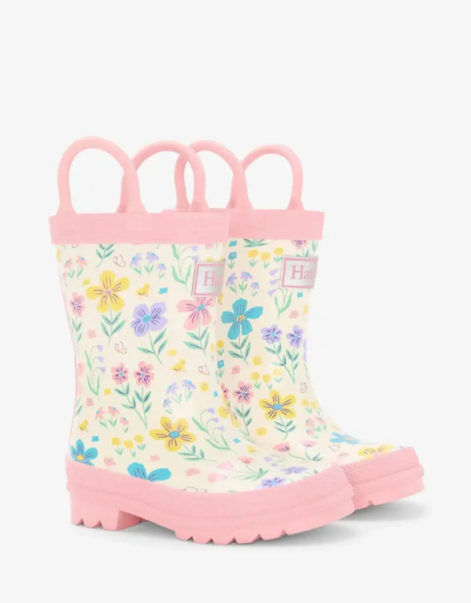 Hatley Little Garden Chicks Rain Boots with Handles