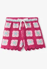 Hatley Raspberry Rose Crochet Shorts
