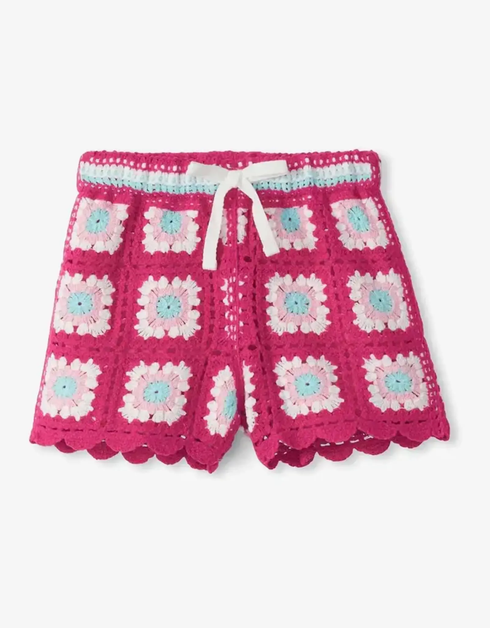 Hatley Raspberry Rose Crochet Shorts