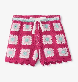 Hatley Raspberry Rose Crochet Shorts