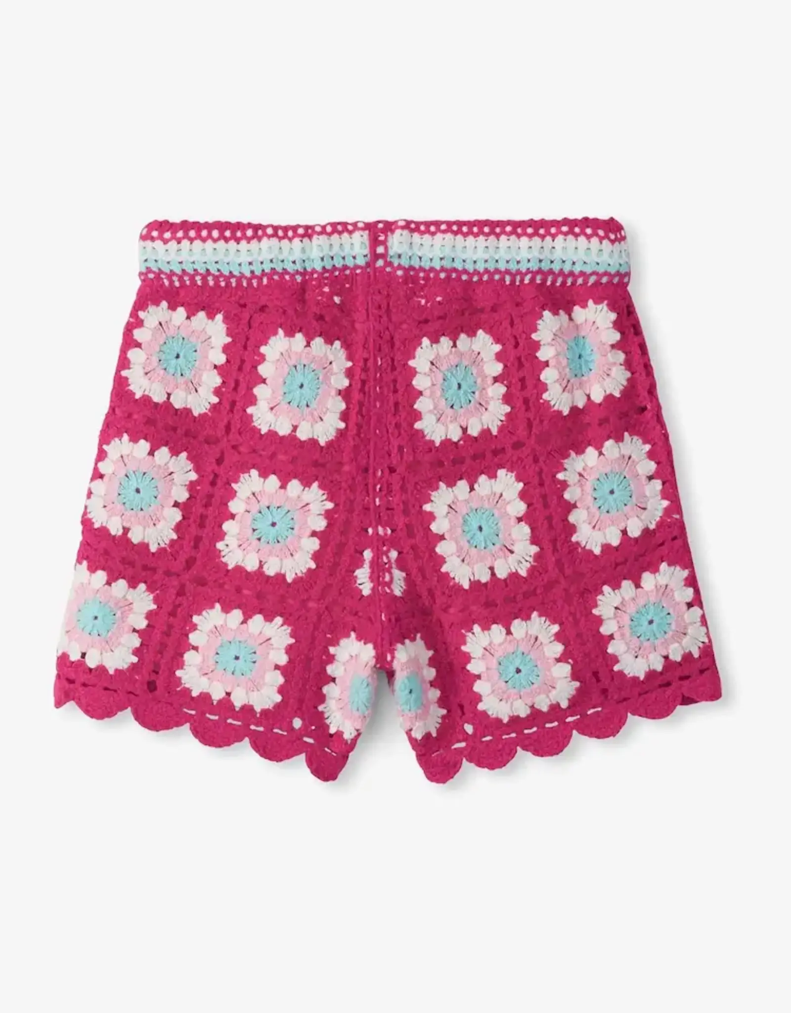 Hatley Raspberry Rose Crochet Shorts