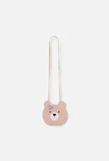 Deux Par Deux Silver Pink Teddy Bear Bag