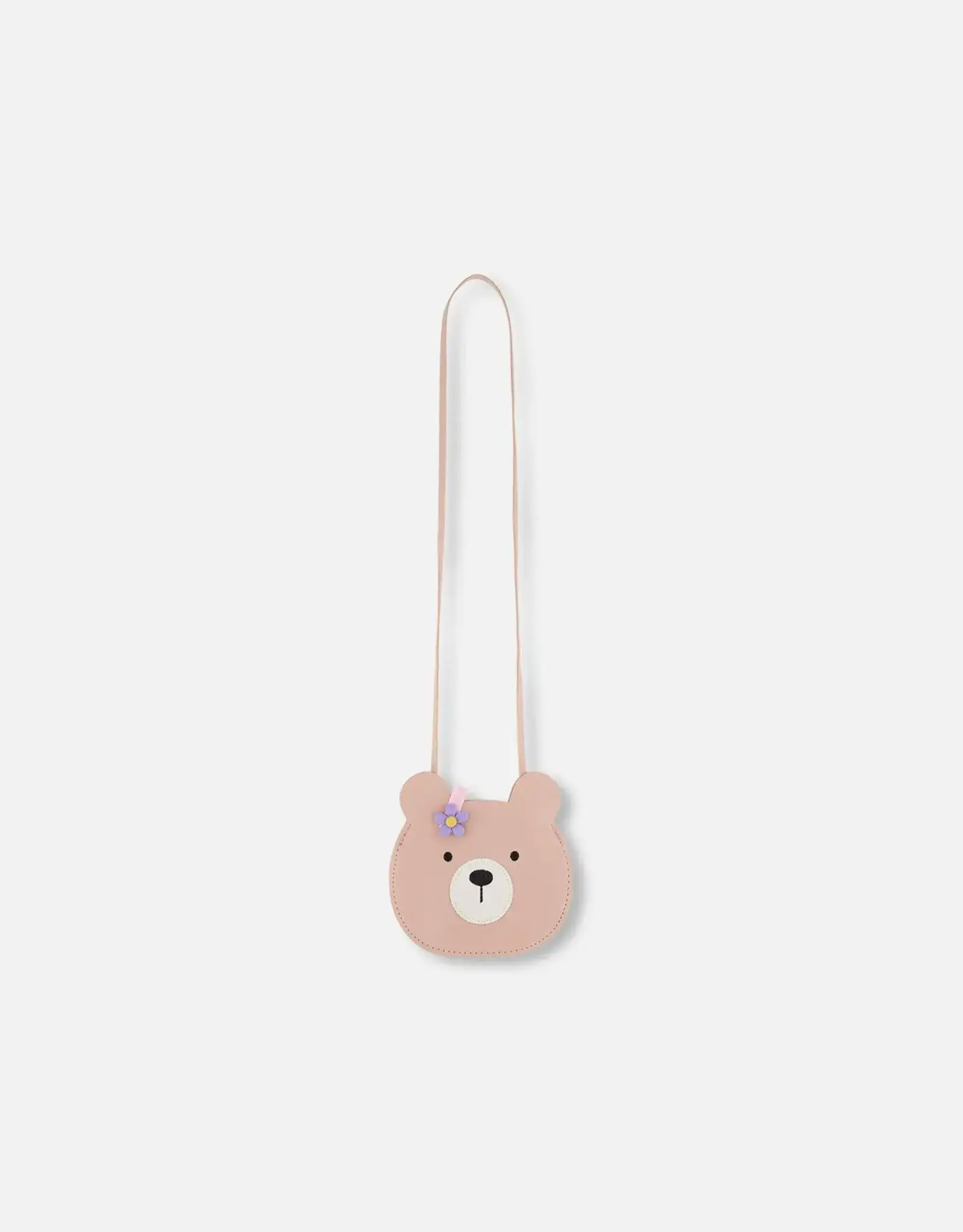 Deux Par Deux Silver Pink Teddy Bear Bag