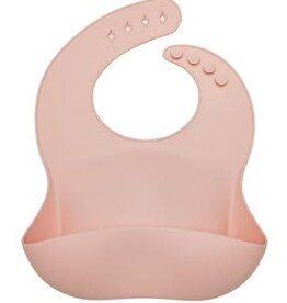 Loulou Lollipop Silicone Bib - Pink Quartz