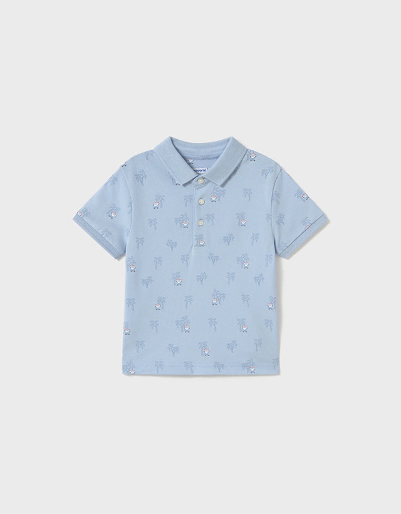 Mayoral Sky Blue Palms Polo