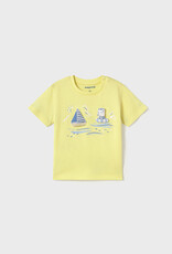 Mayoral Sorbet Yellow Sailing Cats T-Shirt