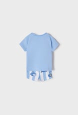 Mayoral Dream Blue Surf Dog Bathsuit Set