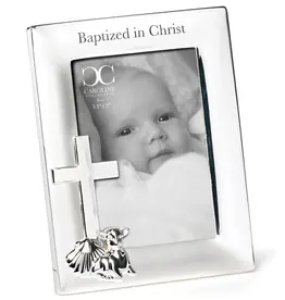 Silver Baptised in Christ Frame