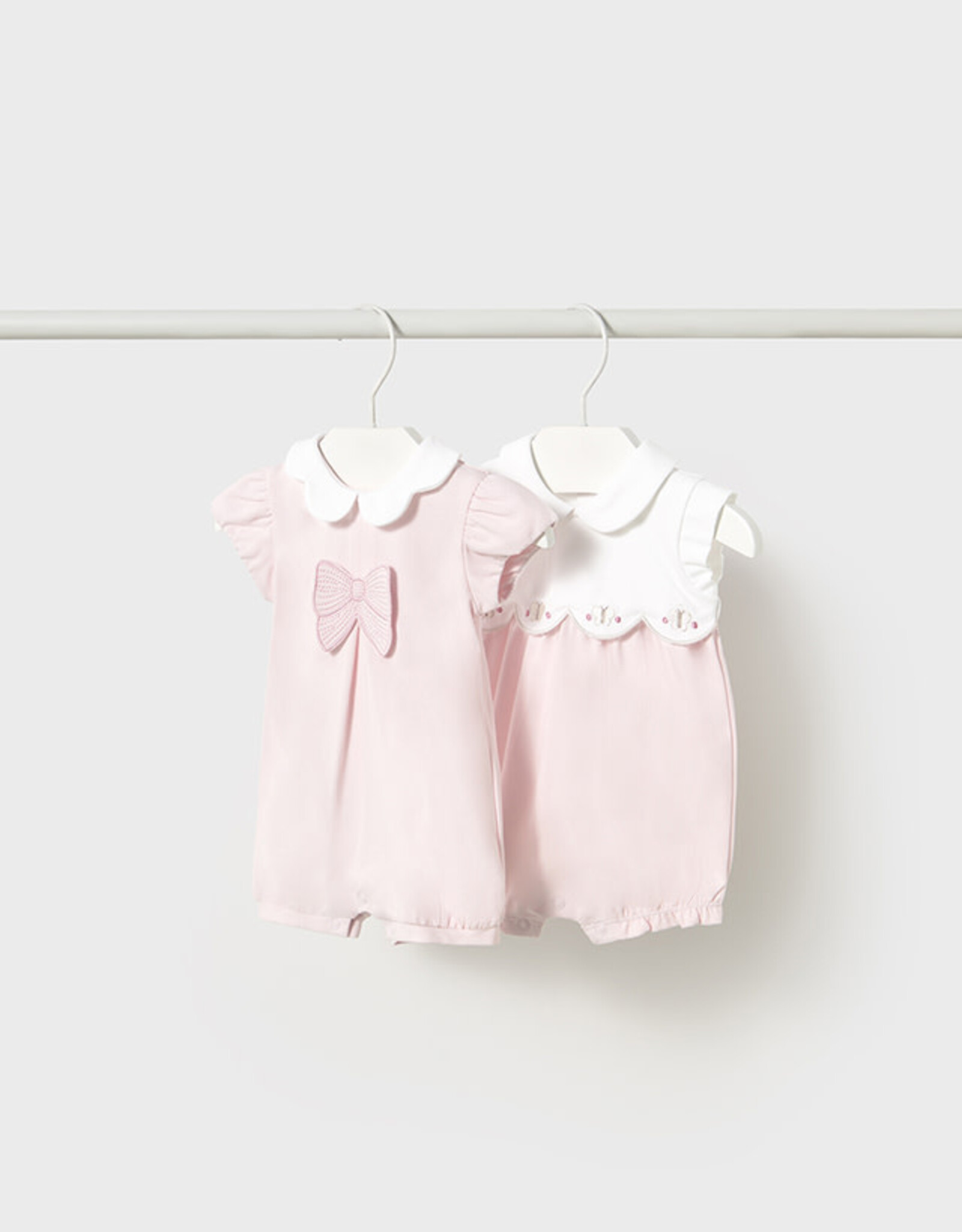 Mayoral Flowers Pink 2 Short bodysuit set