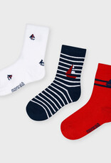Mayoral Socks 3 Pairs - Red