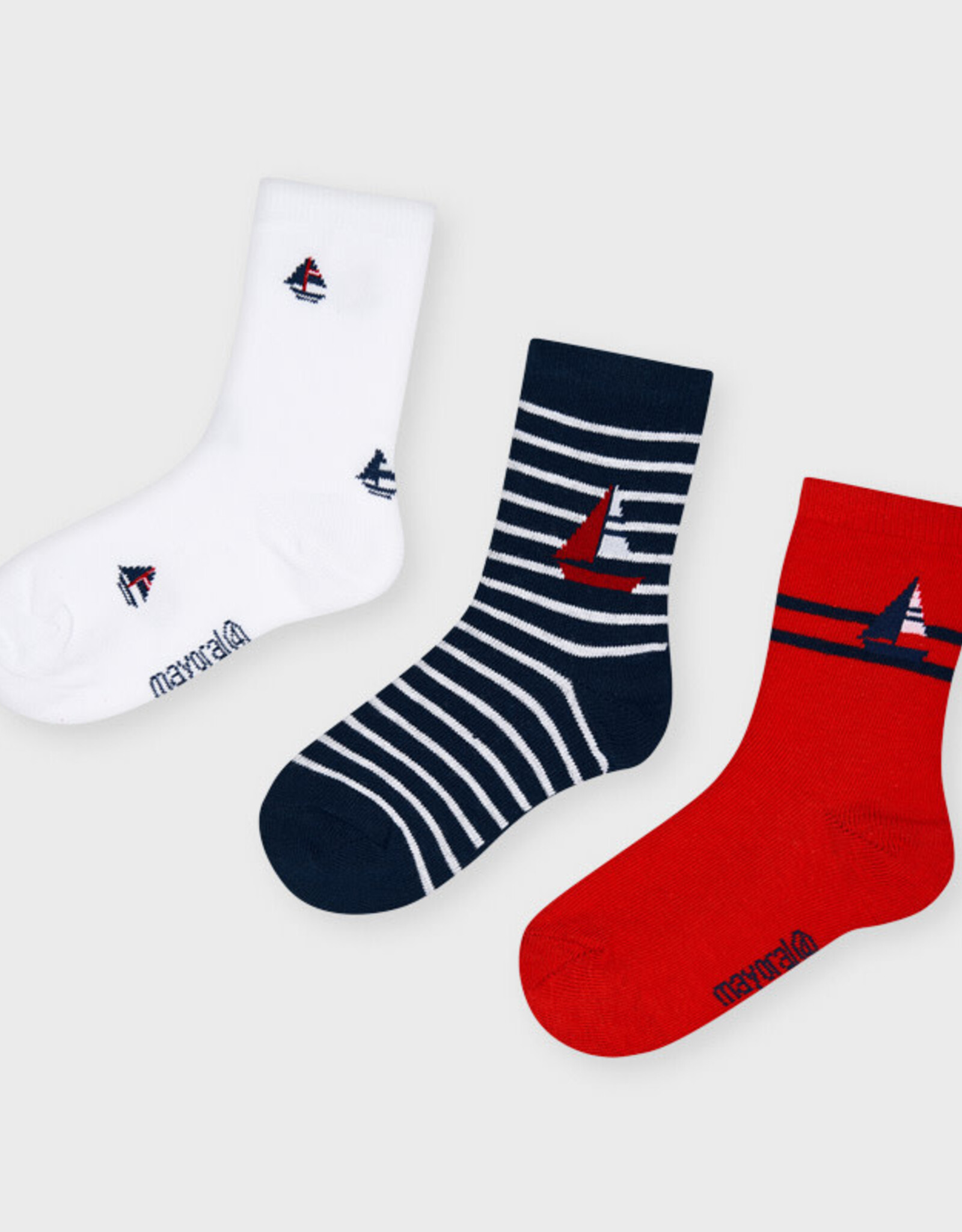 Mayoral Socks 3 Pairs - Red