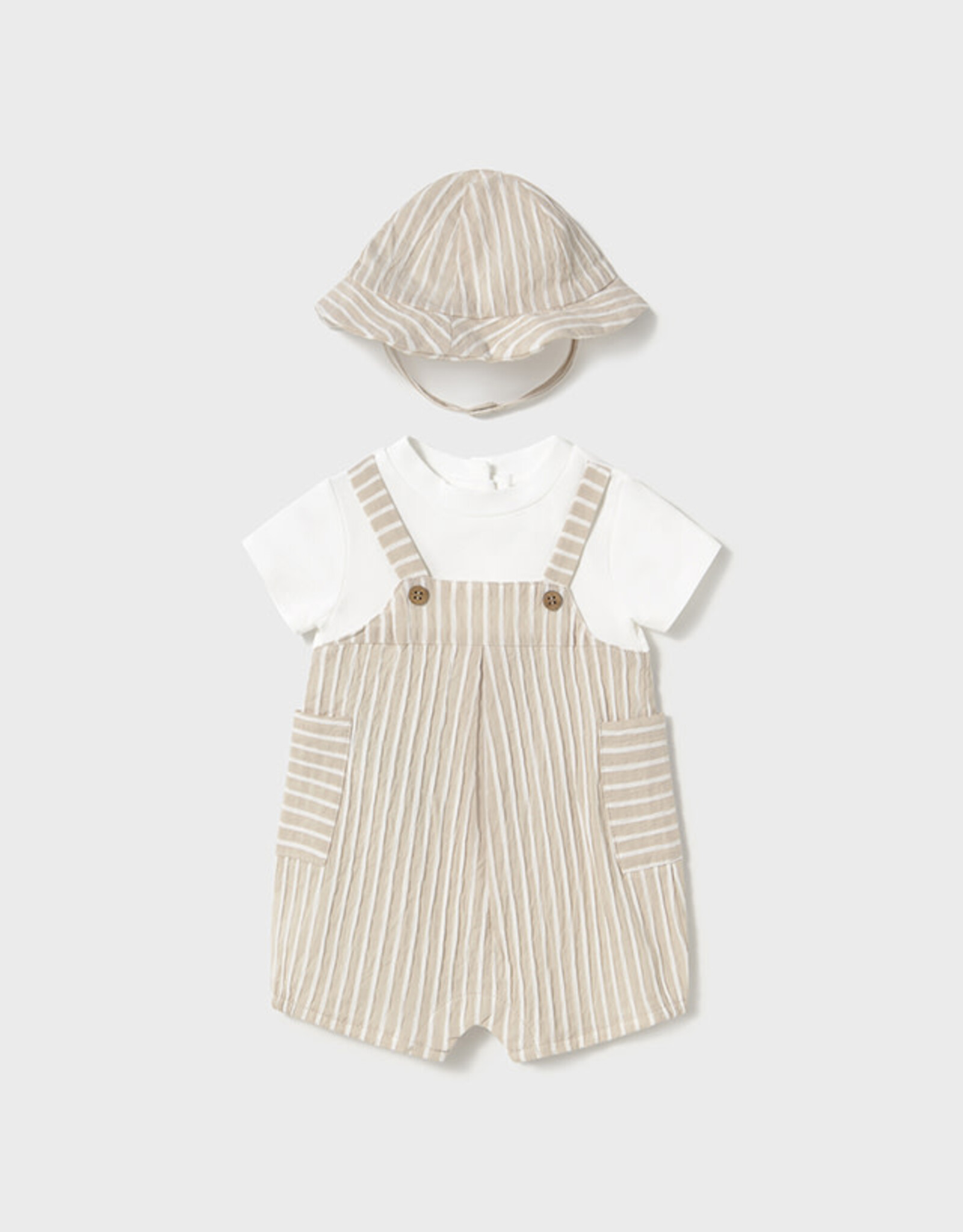 Mayoral Root Short Bodysuit w/ hat